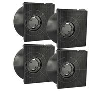 vhbw 4x Filtres à charbon actif remplacement pour Zanussi Typ 303, MCFE10, Model 303 pour hotte aspirante - 21,3 x 20,7 x 4,1 cm