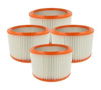 vhbw 4x Filtres à lamelles compatible avec Nilfisk 590 CLEAN ROOM, 560-31, 560-2M, 560-2H, 560-21, 550-2M, 550-2H, 590-21 aspirateur à main