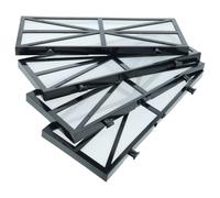 vhbw 4x Filtres compatible avec Maytronics Dolphin Cosmos 20, Cosmos 30 aspirateur, nettoyeur piscine - Coussinets, 27,7 x 12,3 x 6,1 cm