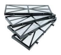 vhbw 4x Filtres compatible avec Maytronics Dolphin Pro X1, POOL UP aspirateur, nettoyeur piscine - Coussinets, 27,7 x 12,3 x 6,1 cm
