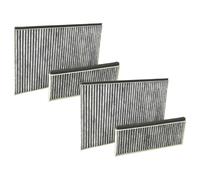 vhbw 4x filtres remplacement pour Alapure HFK8700 pour hotte aspirante - 2x filtre à charbon actif