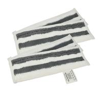 vhbw 4x Housses de rechange compatible avec Kärcher SC 3 Upright EasyFix Premium nettoyeur à vapeur, balai vapeur - microfibre, gris / blanc