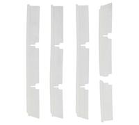 vhbw 4x Languettes en caoutchouc compatible avec Neato Botvac 70E, 75, D75, D80, 80, 85 aspirateur-robot - Lot de lamelles de rechange, blanc