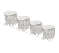 vhbw 4x Micro-filtre hygiénique compatible avec Nilfisk C_3306, C_3306 AD, CFM S2 L40, CTS22, C_T30S, CFM S3 L100 aspirateur - Filtre à air blanc