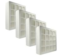 vhbw 4x Pré-filtre compatible avec IQAir HealthPro Allergen 100 purificateur d'air - plastique / toison, classe F8 blanc