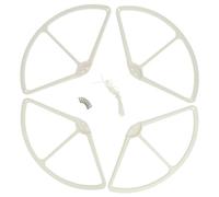 vhbw 4x Protecteurs d'hélice compatible avec DJI Phantom 2 Vision + plus | pour FC40, 3 Professional, 3 Advanced, 2 Vision, 2, 1 drone blanc
