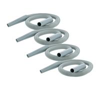 vhbw 4x Rallonge de longueur de tuyau flexible universelle pour aspirateurs courants - 100 cm à 500 cm