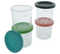 vhbw 4x Récipient 473 ml compatible avec Ninja CREAMI NC301EU sorbetière - Bol avec couvercle, sans BPA, lavable au lave-vaisselle