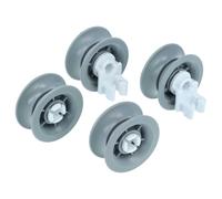 vhbw 4x Roulette pour panier inférieur compatible avec Blaupunkt 5VF5X01HTE/61, 5VF5X01ITE/01 lave-vaisselle - Diamètre 31 mm