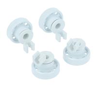 vhbw 4x Roulette pour panier inférieur compatible avec Hotpoint lave-vaisselle - Diamètre 14 mm