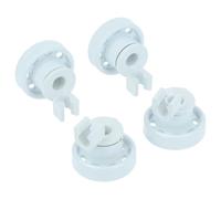 vhbw 4x Roulette pour panier inférieur remplacement pour Indesit C00481565 | pour C00247530, 7028021 pour lave-vaisselle - Diamètre 14 mm