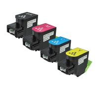 vhbw 4x Toner remplacement pour Xerox 006R04364, 006R04367, 006R04366, 006R04365 pour imprimante - Cartouches toner compatible, multicolore