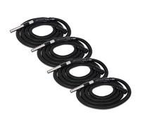 vhbw 4x Tuyau compatible avec Columbus VP 9050 Comfort, Apollo aspirateurs - 5 m, poignée, avec raccord circulaire 32mm