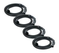 vhbw 4x Tuyau compatible avec Kärcher A 2676 X PT Plus *EU (1.723-812.0) aspirateurs - 3,5 m, poignée, avec raccord circulaire 35 mm