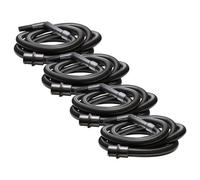 vhbw 4x Tuyau compatible avec Kärcher NT 35 Tact, NT 35 Tact BS, NT 351, NT 35/1 Tact Te aspirateurs - 5,5 m, poignée