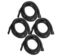 vhbw 4x Tuyau compatible avec Numatic Henry HDX201 A2, HET200, HET200 A, Hetty NSR200 aspirateurs - 5 m, avec raccord circulaire 32mm