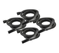 vhbw 4x Tuyau flexible compatible avec Kärcher WD 2.500 M, A 2731 pt, A 2801 plus, WD 2.200, WD 2 aspirateurs - 3 m, poignée