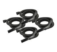 vhbw 4x Tuyau flexible compatible avec Kärcher WD 3 Premium, S V-17/4/20, P Extension Kit, V-17/4/20 aspirateurs - 3 m, poignée