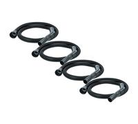 vhbw 4x Tuyau flexible compatible avec Nilfisk Viper LSU275P, LSU375, LSU255P, LSU275, LSU255, LSU395 aspirateurs - 2 m, poignée