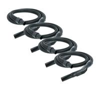 vhbw 4x Tuyau flexible universelle pour aspirateurs courants - 1,8 m, poignée, avec raccord circulaire 32mm / 35 mm / 38 mm