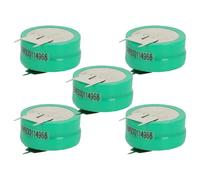 vhbw 5 NiMH Pile Bouton de Remplacement pour Type 2/V250H 3 épingles 250mAh