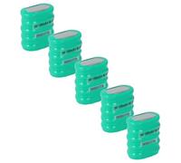 vhbw 5x NiMH pile bouton de remplacement pour type 5/V150H 150mAh 6V convient pour les batteries de modélisme etc.