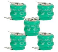 vhbw 5 NiMH Pile Bouton de Remplacement pour Type V40H 3 épingles 40mAh | 2,4V convient pour les batteries de modélisme etc.