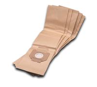 vhbw 5x Sacs compatible avec Kärcher NT 48/1, 82/1, 70/3, NT 72/2, 65/2 aspirateur - papier, 84cm x 20cm marron