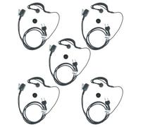 vhbw 5 x Oreillette compatible avec Alan Midland GXT-661, GXT-757, GXT-756, GXT-710, GXT-700, GXT-750, GXT-720 radio talkie-walkie