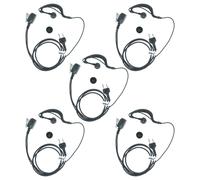 vhbw 5 x Oreillette Compatible avec Alinco DJ-196, DJ-195, DJ-175E, DJ-446, DJ-175, DJ-195E, DJ-193E, DJ-193 Radio Talkie-walkie