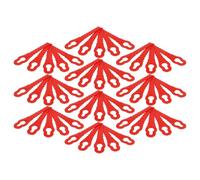 vhbw 50x Lames compatible avec Einhell GE-CT 18 Li Kit, BG-CT 18 Li, GE-CT 18 Li tondeuse - Lames de rechange, rouge, polyamide