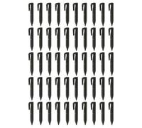 vhbw 50x piquets de fixation pour câble périphérique compatible avec Husqvarna Automower robot tondeuse - Lot ancrages au sol, plastique noir