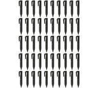 vhbw 50x piquets de fixation pour câble périphérique compatible avec Kärcher robot tondeuse - Lot ancrages au sol, plastique, noir Noir G