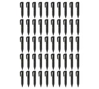 vhbw 50x piquets de Fixation pour câble périphérique Compatible avec Wiper Robot Tondeuse - Lot ancrages au Sol, Plastique Noir
