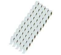 vhbw 50x Rouleau d'étiquettes 12mm x 50mm (220 étiquettes) remplacement pour Dymo 99017 pour étiqueteuse blanc