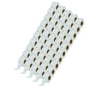 vhbw 50x Rouleau d'étiquettes 25mm x 25mm (750 étiquettes) compatible avec Dymo LabelWriter 450 Turbo, 450 Duo étiqueteuse blanc