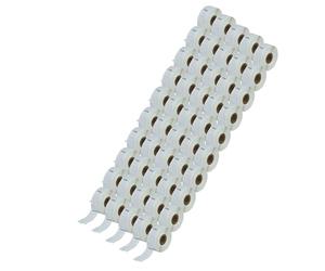 vhbw 50x Rouleau d'étiquettes 25mm x 54mm (500 étiquettes) compatible avec Dymo LabelWriter 400 Turbo, EL40, 400 Duo, EL60 étiqueteuse blanc