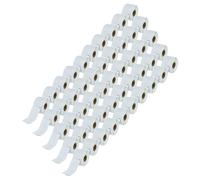 vhbw 50x Rouleau d'étiquettes 41mm x 89mm (300 étiquettes) compatible avec Dymo LabelWriter 450, 400 Twin Turbo, 450 Turbo étiqueteuse blanc