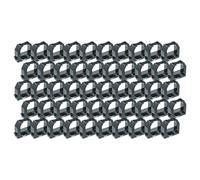 vhbw 50x Ruban encreur compatible avec Amano EX-1550, BX-1500, BX-1600, AS1000, AS1000A, 60i imprimante matricielle ou de reçus - noir
