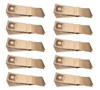 vhbw 50x sacs compatible avec Kärcher NT 45/1 Tact TE EC, NT 45/1 Tact Te M, NT 55/1 Tact aspirateur - papier, 40cm x 20cm, marron