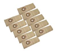 vhbw 50x Sacs compatible avec Kärcher NT 48/1, 82/1, 70/3, NT 72/2, 65/2 aspirateur - 38cm x 22cm marron