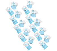 vhbw 50x Sacs compatible avec Makita 4072D, 4076D, 4013D, 4073D, 4030D, 4076DW aspirateur - papier, 11,8cm x 6cm, bleu clair