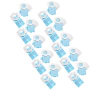 vhbw 50x Sacs compatible avec Makita BCL180ZW, CL102, CL102D, CL072, CL072D, BCL182 aspirateur - papier, 11,8cm x 6cm, bleu clair