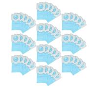 vhbw 50x Sacs compatible avec Makita CL107D, CL121DZX, CL121DZ, CL121D, DCL140, CL183D aspirateur - 12,5cm x 0,7cm bleu clair