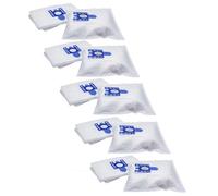 vhbw 50x Sacs compatible avec Miele Electronic 4100, Electronic 5500 aspirateur - microfibres non tissées, Typ G/H/N, 30cm x 22cm, blanc / bleu