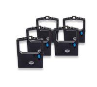 vhbw 5x bande d'encrage de type 9002303 pour imprimante matricielle OKI Microline ML-182, ML-183, ML-192, ML-193, ML-280, ML-320.