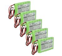 vhbw 5x Batterie compatible avec Ademco WALYNX-RHCB-HC, WALYNX-RCHB-SC ordinateur mobile PDA scanner (1500mAh, 7,2V, NiMH)