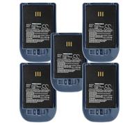 vhbw 5x Batterie compatible avec Ascom 9D62, D62 DECT, i62, DH4-ACAB téléphone fixe sans fil (900mAh, 3,7V, Li-ion) bleu / gris