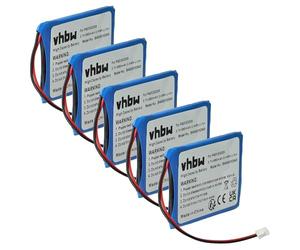 vhbw 5X Batterie Compatible avec Ascom Avaya Dect 3730 | téléphone fixe sans fil (650mAh, 3,7V, Li-ion)