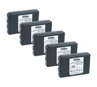 vhbw 5x Batterie compatible avec Autec DJL, Air Dynamic, Air, DJR, AJS, DJM, AJR, AJM opérateur télécommande industrielle (1400mAh, 7,4V, Li-ion)